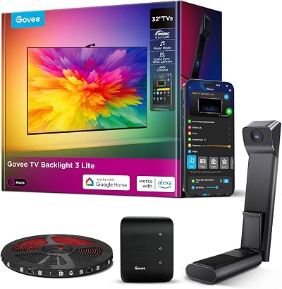 Govee TV Backlight 3 Lite with Fish-Eye Correction 32 Inch RGBICW Wi-Fi
