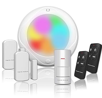 Tristan Auron Shield Starter Kit II Alarmanlage für Haus Wohnung, Alarm System, Sicherheit, Tür- und Fenstersensoren, Fernbed