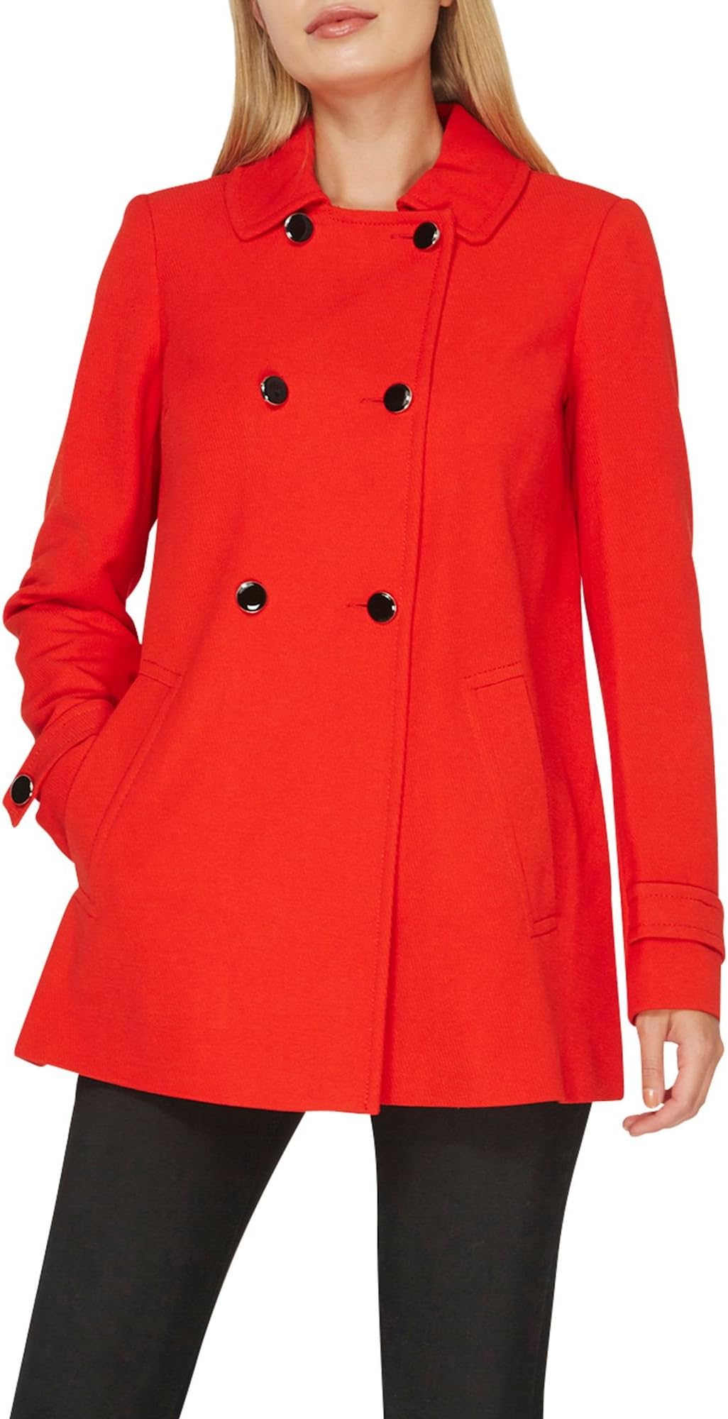 Dorothy Perkins Women's Double Breasted Swing Coat