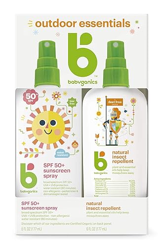 Babyganics 50 SPF Baby Sunscreen Spray and Bug Spray Octinoxate