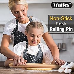 WALFOS French Rolling Pin for Baking, Tapered