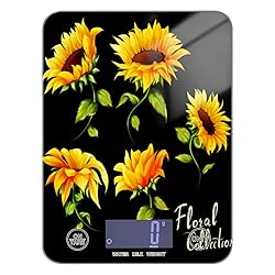 Sunflowers Food Scale Waterproof Digital Kitchen