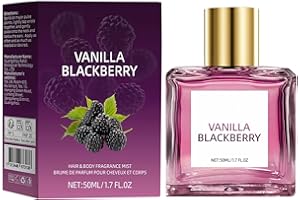 Vanilla Blackberry Perfume Spray for Women,Long-Lasting Hair and Body Fragrance Mist, Alcohol-Free (50ml)