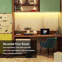 DAYBETTER Under Cabinet Lights, 6 PCS Under Cabinet