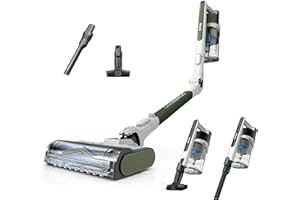 Shark PowerPro Flex Pet Plus Cordless Vacuum, FloorDetect Technology, MultiFLEX Wand, HEPA Filter, for Carpets & Hard Floors, Up to 50-Minute Runtime, Powerful Pet Hair Pickup, Olive, IZ387H