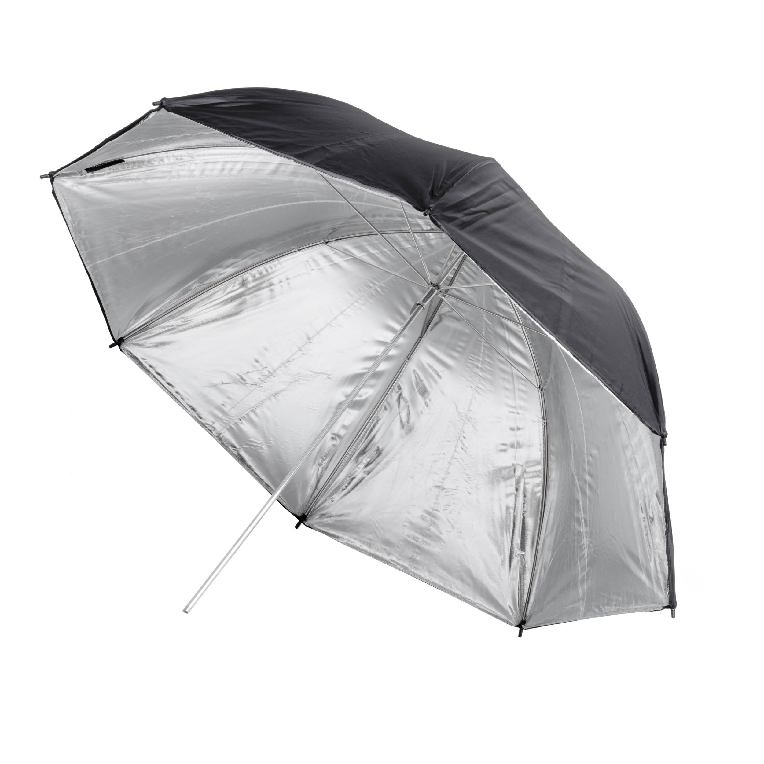 Pixapro 40" 101cm Photography Black Silver Studio Photo Umbrella Reflective Brolly Reflector for Video Recording Light Modifier Shaper For Group Portrait Photoshoot (Black/Silver)