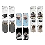 3D Cartoon Funny Low Cut Ankle Socks Amazing