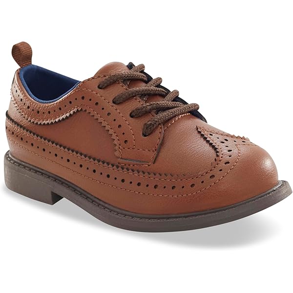 Amazon.com | Carter's Unisex Spencer Dress Shoe, Brown