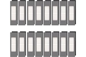 (16 Pieces) N10 HEPA Filters for ECOVACS DEEBOT OZMO N10, N10 Plus, 920, 950, T8 AIVI Max, T9, T5, N5, N7, N8+ N8 Pro Plus, D