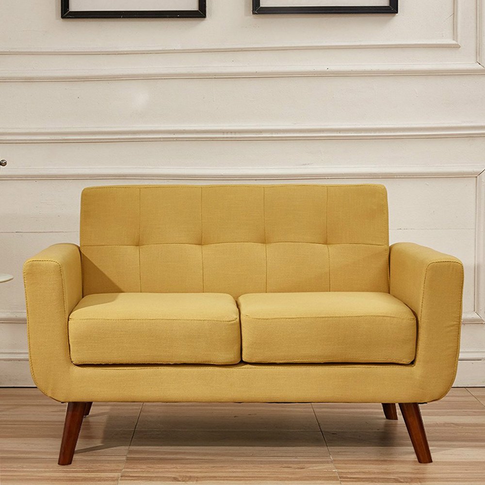 Wood Sofa Legs 8 inch Pack of 4 Walnut Finished Furniture Feet