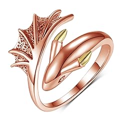 Daixiya Dragon Ring 925 Sterling Silver Adjustable