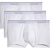 2(X) IST Men's Cotton Stretch No Show Trunk 3-pack