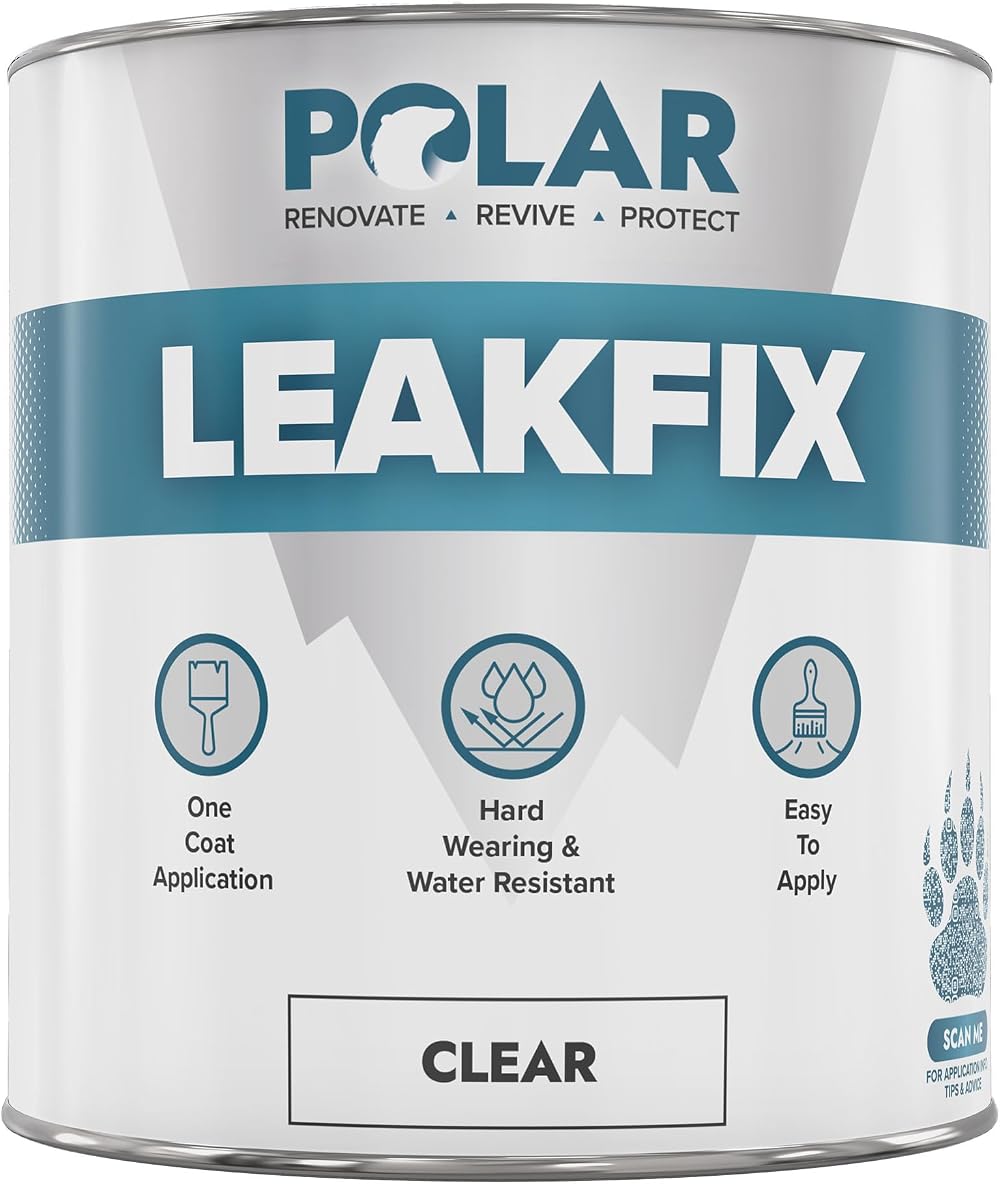 Polar Leak Seal Paint 500ml Clear Roof Sealant Waterproof One Coat