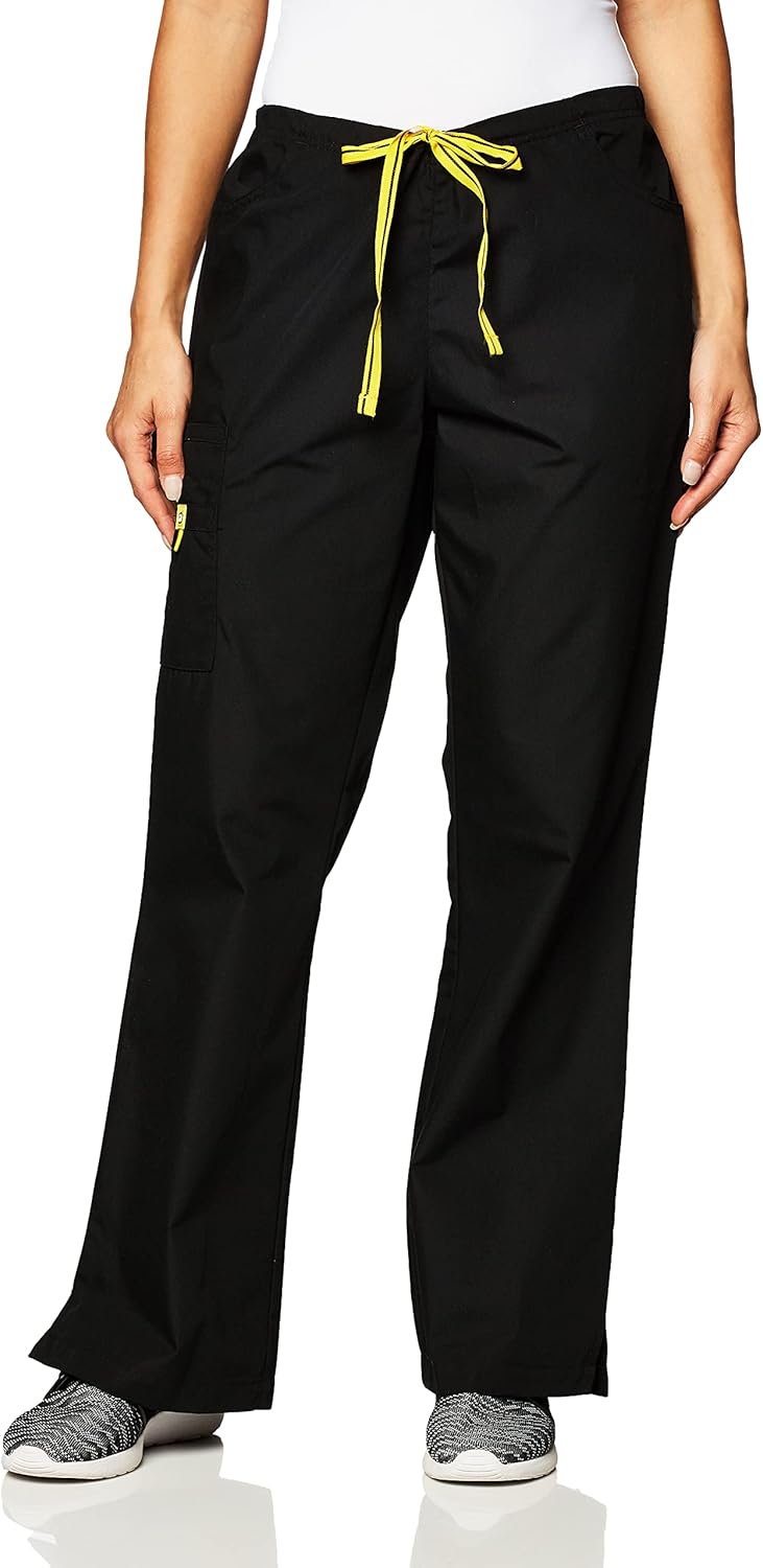 WonderWink Women's Scrubs Romeo Six-Pocket Flare Leg Pant: Medical Scrubs Pants: Clothing