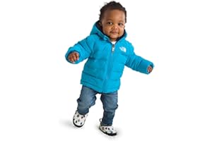 THE NORTH FACE Baby Reversible Perrito Hooded Jacket | Winter Jacket for Boys & Girls with Insulation, Water Repellent Finish