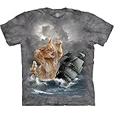 The Mountain Krakitten Unisex T Shirt | Premium, Hand-Dyed | Funny Cat Graphic Tee