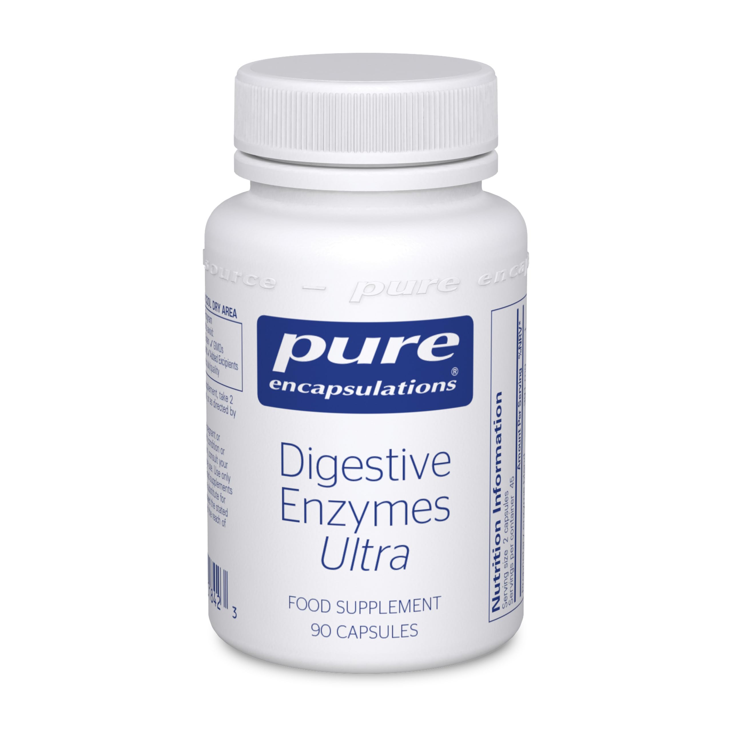 Pure Encapsulations Digestive Enzymes Ultra - Broad Spectrum Vegetarian Digestive Enzymes - Supports Digestion & Nutrient Absorption - 90 Capsules