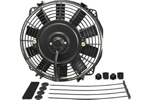 Derale 16908 8" Dyno-Cool High Performance Electric Fan, Black