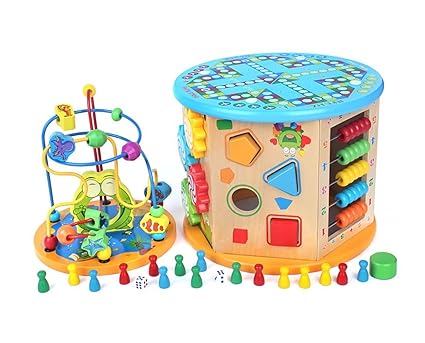 Akrobo 8 Syncretic Wooden Multifunctional Intelligence Big Round Bead