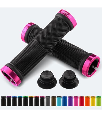 Lowrider Classic Velour Swirl Grips With Chrome End Cap Bicycle BLACK/RED