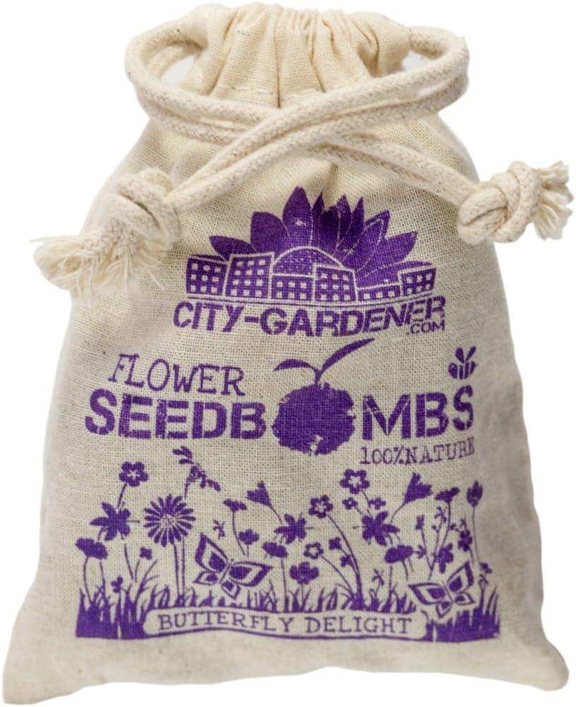 City Gardeners Seed Bombs"Butterfly Delight" - 10 Walnut-Sized Seed Bombs