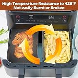 Zaid Silicone Air Fryer Liners 2 Pack for Ninja Foodi & 8-10QT Baskets view 7