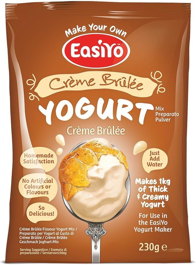 EasiYo Crème Brûlée Yogurt Mix (Each Sachet Makes 1kg Fresh Yogurt