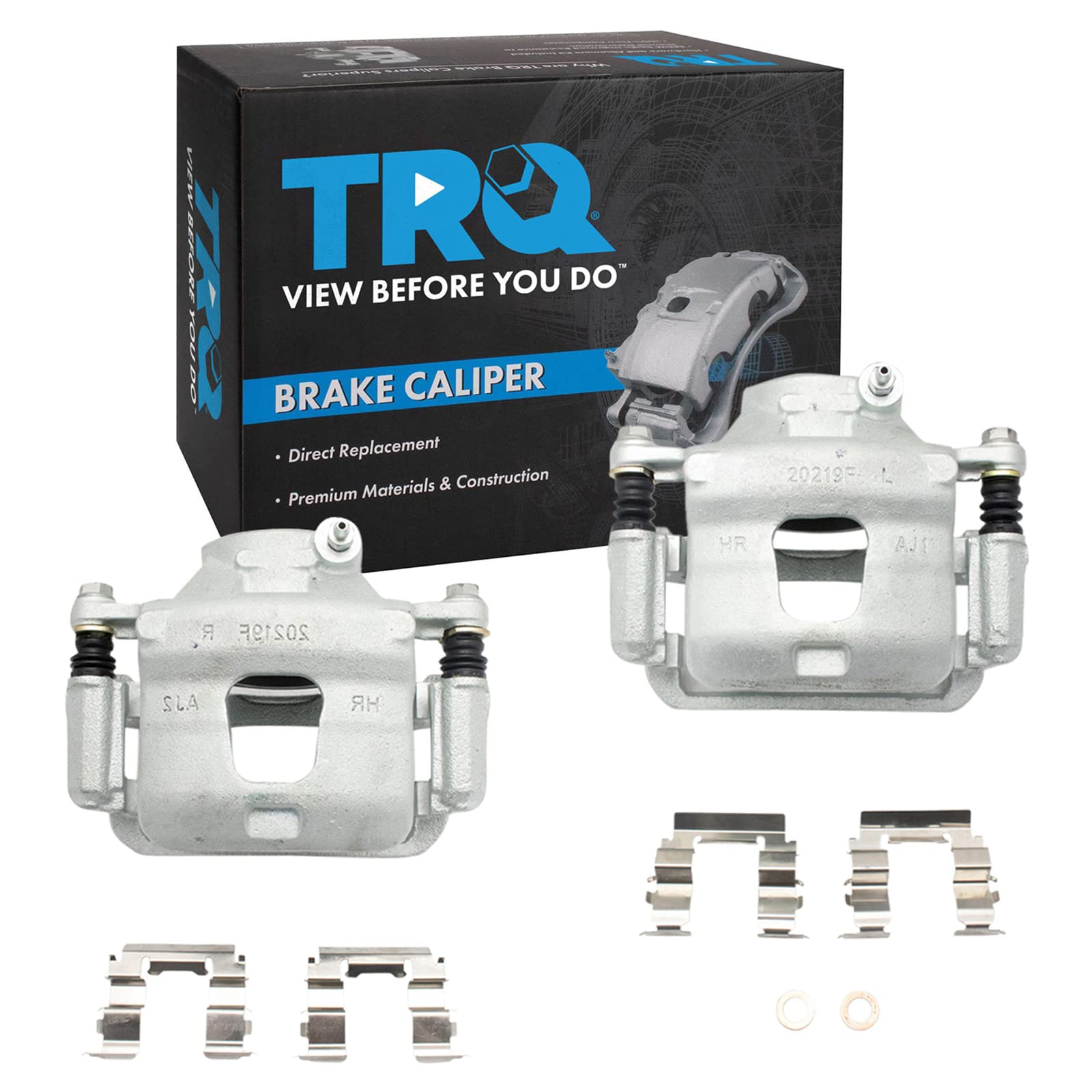 TRQ Front Brake Caliper Set Compatible with 1996-1999 INFINITI I30 1993-2001 Nissan Altima 1989-1999 Maxima 2002-2006 Sentra Image TRQ Front Brake Caliper Set Compatible with 1996-1999 INFINITI I30 1993-2001 Nissan Altima 1989-1999 Maxima 2002-2006 Sentra Image