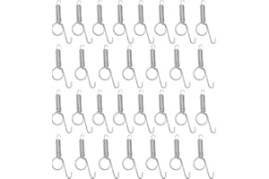 Anxingo 30 Pcs Spring Cage Latch Door Spring Hook Metal Finger for Fixing Rabbit, Dog, Cat,Birds,Rodents, Guinea Pig,Hamster,
