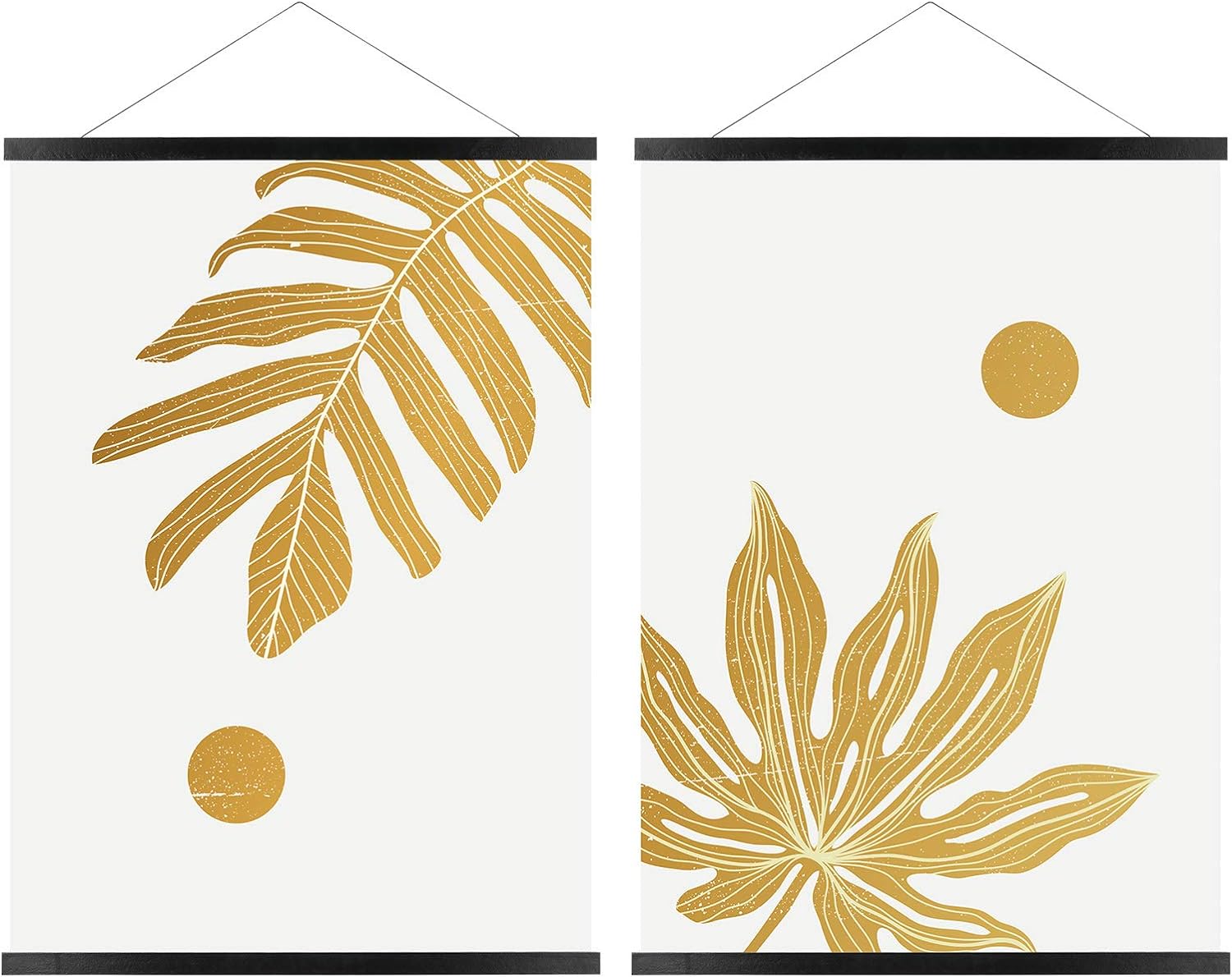 Wall Décor - FALAMON 2 Pack Magnetic Poster Hanger Frame, 16x20 16x24 16x22 Magnet Poster Frame for Posters, Prints, Photos, Pictures, Maps, Scrolls, and Canvas Artwork (Black, 16