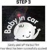 [TownStix] 3-in-1 Baby on Board Baby in Car Footprint Window Decal Pack view 7