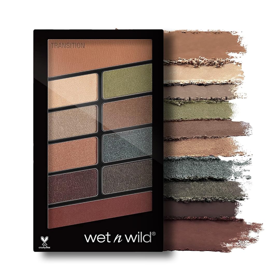 Wet n Wild, Color Icon 10 Pan Palette, Eyeshadow Palette with 10 Bright and Matte Eyeshadow Colors for the Day and Night, Long-lasting and Easy-to-blend Formula, Comfort Zone — image 1