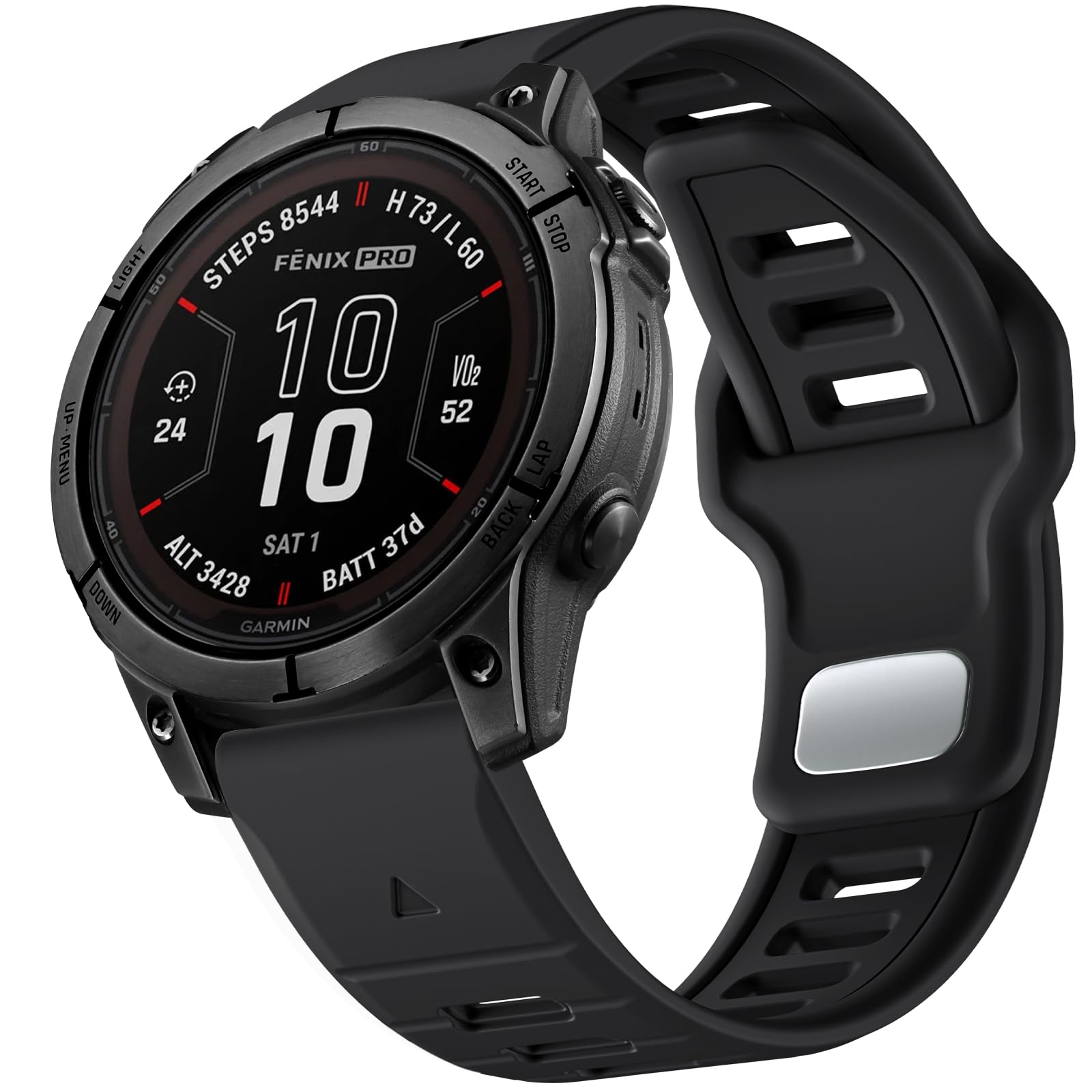 Negatta Strap Compatible With Garmin Fenix 7X/Fenix 7X Pro/Fenix 6X Pro/Fenix 5X Plus/Fenix 5X/Fenix 3/3 HR, 26mm Quick Fit Silicone Watch Strap for Garmin Epix Pro 51mm/Instinct 2X Solar