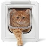 Cat Mate Elite Microchip Cat Door with Timer Control | Timer Control, Selective Entry, Weather Resistant, Easy Installation, Keeps Unwanted Animals Out