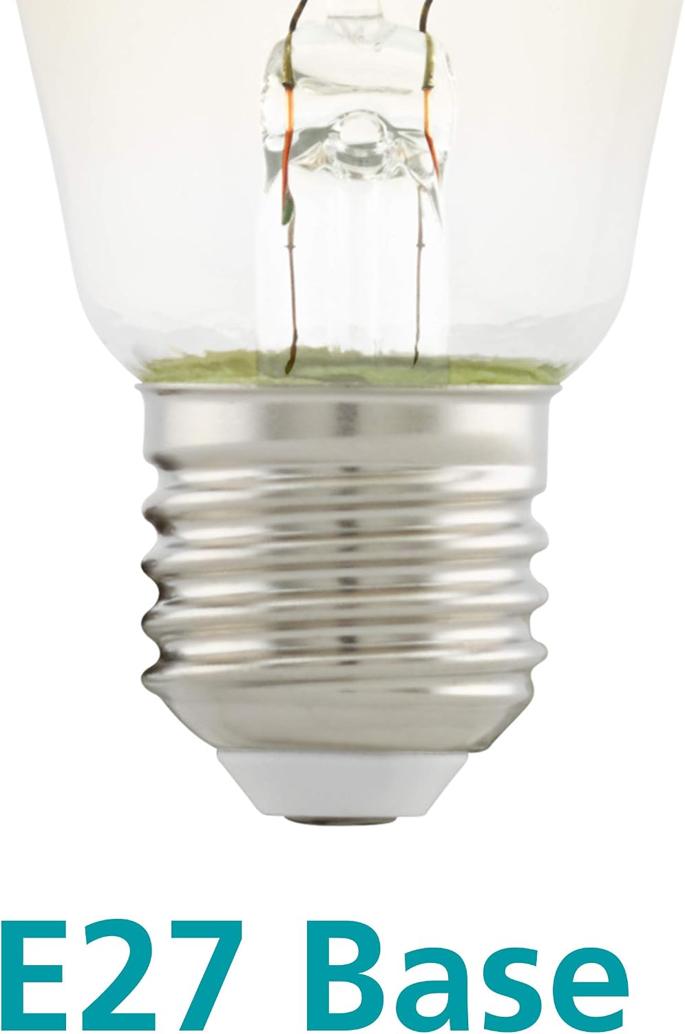EGLO E27-LED-ST64 Lightbulb with Amber Spiral, Clear, H 142 mm, diameter 64 mm - Image 4
