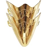 Modestone Pair Metal Toe Tips/Caps Western Filigree Gold for Pointed Toe Cowboy Boots