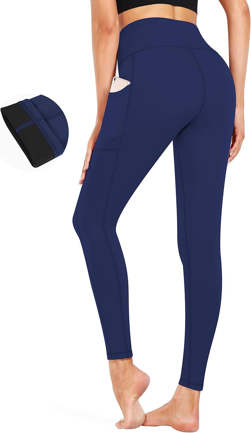 Fengbay High Waist Fleece Lined Leggings Thermal Warm Yoga Pants with