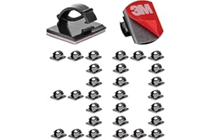 ETOBESY 3M Self Adhesive Cable Clips Strong Wire Holders Cord Organizer Cable Clamp Sticky Desk Management for Office Home Ca