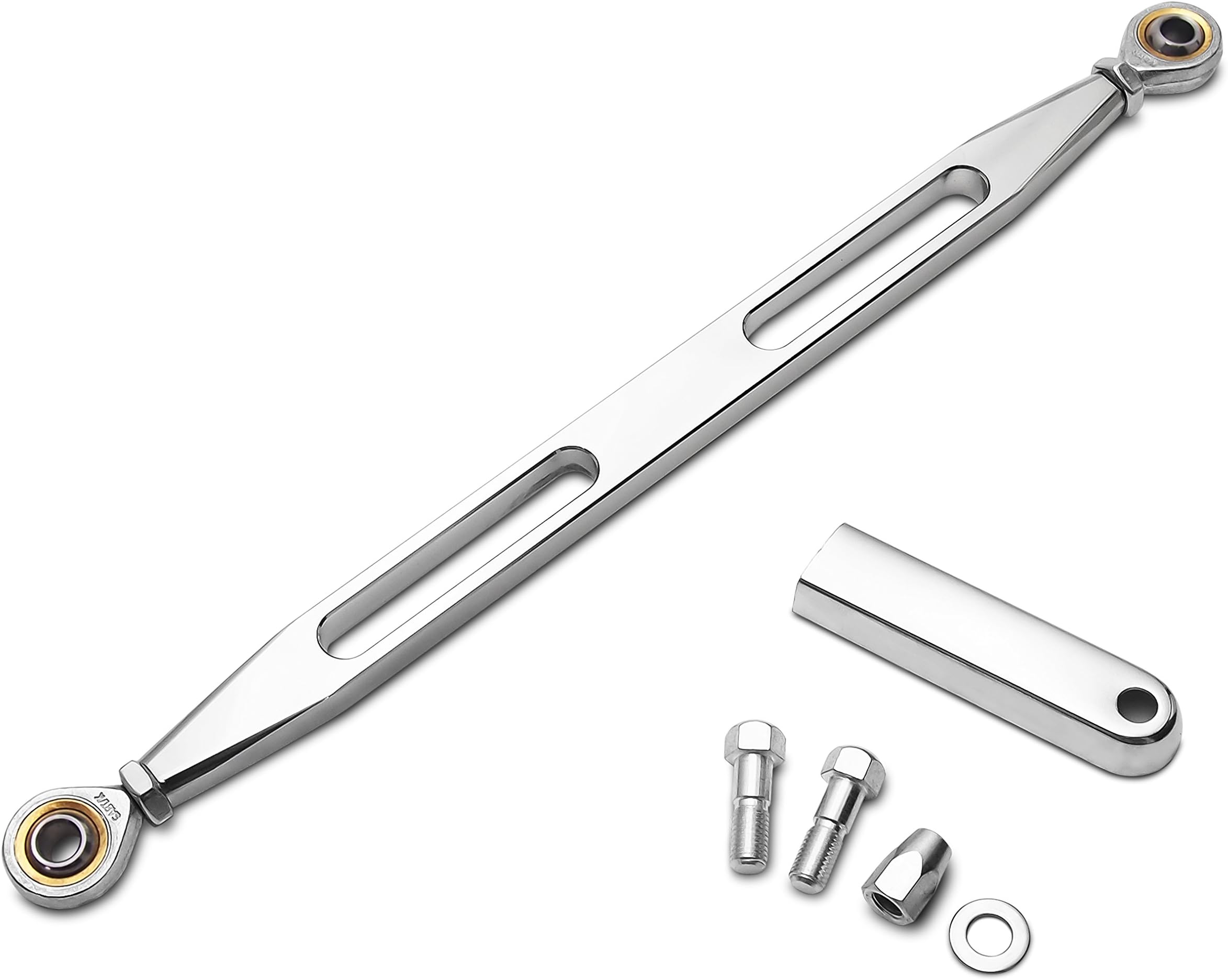 Senkauto Black Deep Cut CNC Shift Linkage for Harley Davidson Softail Road King Electra Glide 1980-2016 (Deep Cut, Chrome)