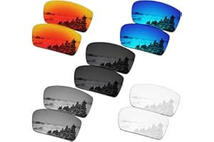 SmartVLT Set of 5 Men's Replacement Lenses for Oakley Crankshaft OO9239 Sunglass Combo Pack S01