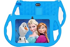RliyOliy Kids Tablet, 7 inch Android 12 Tablet for Kids, 3GB RAM 32GB ROM Toddler Tablet with Bluetooth, WiFi, GMS, Parental Control, Dual Camera, Educational, Games(Blue)