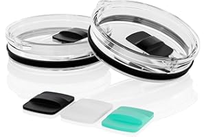 CeleVista Tumbler Lid for 20oz YETI Tumbler, Replacement Tumbler Lids, Coffee Cup Covers with Magnetic Slider for Gift, BPA Free (2 pieces)
