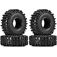 INJORA S5 1.0" Cling On Tires 64 * 24mm for TRX4M SCX24 1/18 1/24 RC Crawlers Upgrade