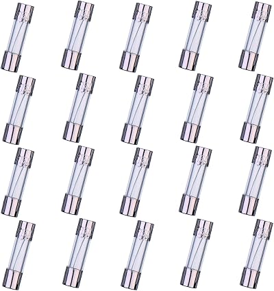 HUAREW F15AL250V 20 Pcs 5x20mm Fast-Blow Glass Fuse 15A 250V