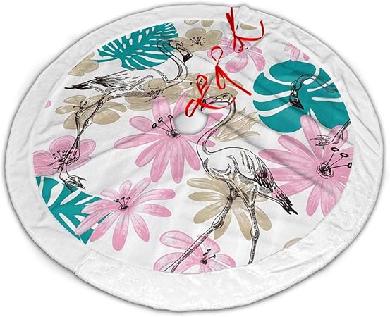 Yangzwe Flamingo and Flowers Christmas Tree