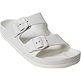 H2K Women's Lightweight Comfort Soft Slides EVA Adjustable Double Buckle Flat Sandals Buddy