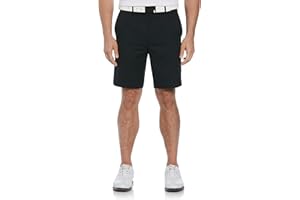 PGA TOUR Men's 9" Golf Shorts with Expandable Waistband, Flat Front, Moisture-Wicking, Sun Protection, Stretch, Lightweight