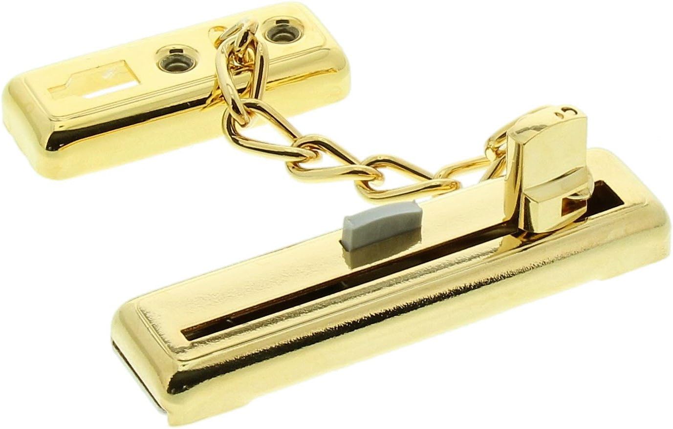 BURG-WÄCHTER Security Chain Door Guard, Childproof, Chain Length 13 cm, TKM 64 SB, Brass, 05501 4, Gold, Kettenlänge: 16 cm - Image 4