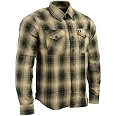 Milwaukee Leather MNG11649 Men's Grey with Black Long Sleeve Cotton Flannel Shirt - X-Large
