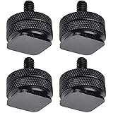 SLOW DOLPHIN 1/4 Inch Hot Shoe Mount Adapter Tripod Screw for DSLR Camera Rig(4Packs)